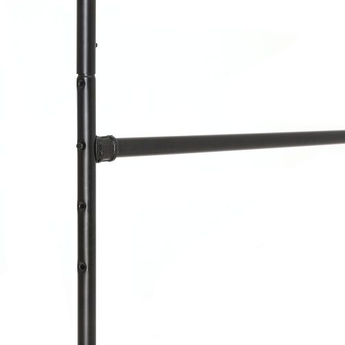 Напольная вешалка для одежды на колесиках SONGMICS HSR62BK, Максимальная нагрузка 110 кг, Двойная штанга для подвешивания одежды, Черный фото 10