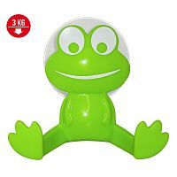 Artmoon Frog Двойной крючок "Лягушка" из сверхпрочного пластика на вакуумной присоске