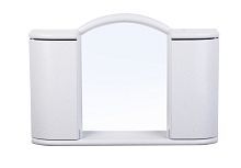 Шкафчик зеркальный Berossi Argo (белый мрамор)