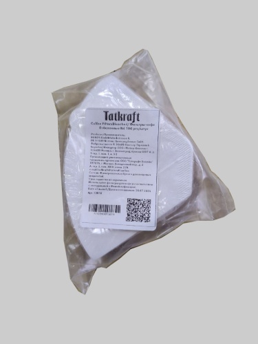 Фильтр для кофе № 4 TATKRAFT, бумажные, отбеленные, одноразовые 100 шт фото 5