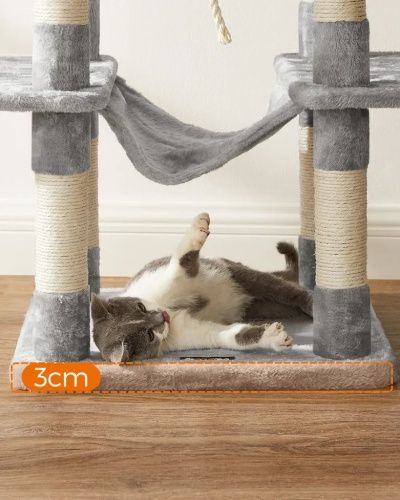 Домик для кошки с когтеточкой и лежанкой XXL, 50 x 50 x 164 см фото 8