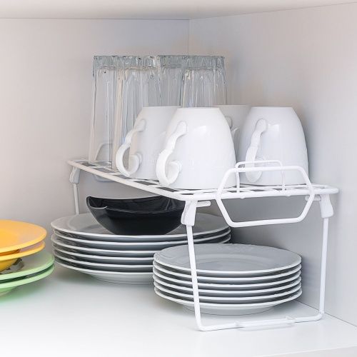Полка-органайзер для хранения посуды или продуктов Tatkraft Solid 