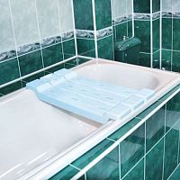 Сиденье для ванны Berossi, цвет голубой, пластик, 688х310х68 мм