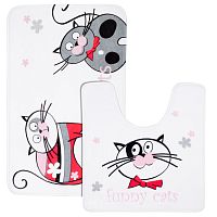 Набор ковриков для ванной комнаты Tatkraft "Funny Cats"